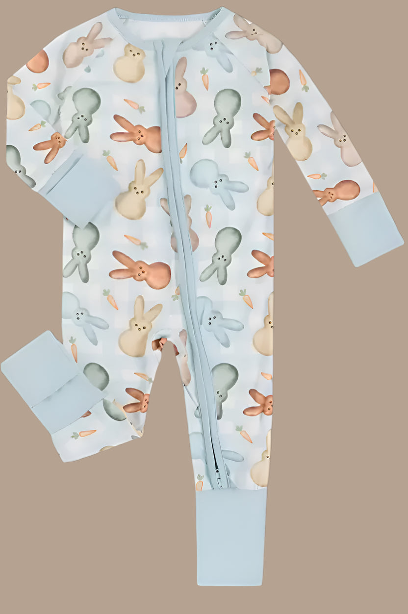 Bamboo Blue Checkered Easter Sleeper